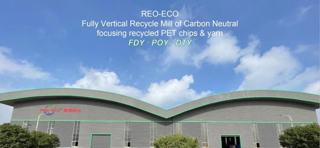 POY 50d/72f Eco Natural Recycled Polyester Yarn with Grs Oeko Certificate